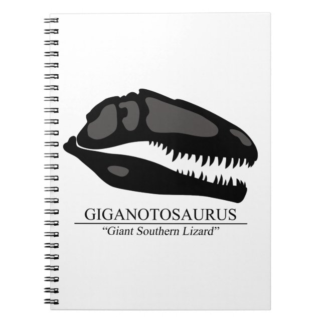Caderno Espiral Giganotossaurus Skull (Frente)