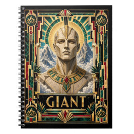 Caderno Espiral Gigante, Art Déco Mítico
