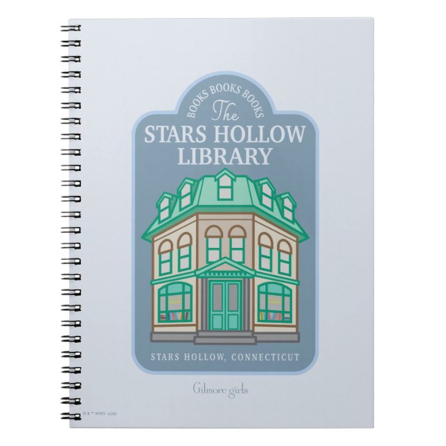 Caderno Espiral Gilmore Girls | Biblioteca Hollow de Estrelas (Frente)