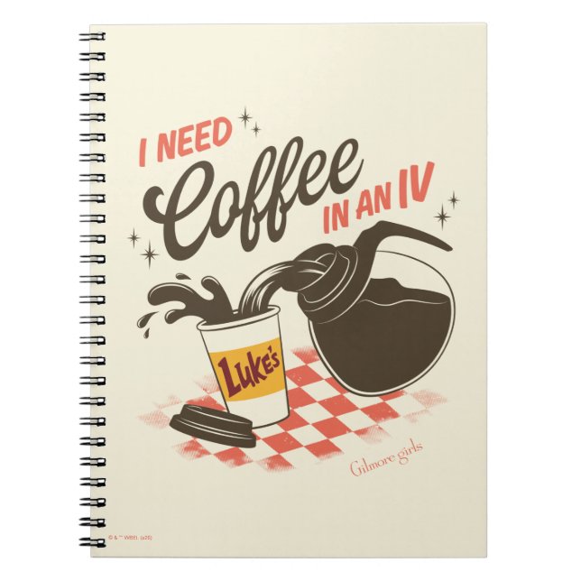 Caderno Espiral Gilmore Girls Luke’s Coffee IV Quote (Frente)