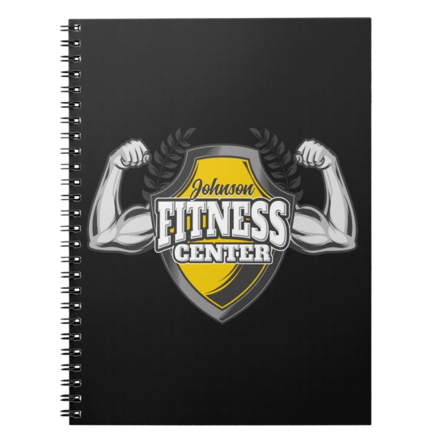 Caderno Espiral Ginásio de Malhação Muscular (Frente)