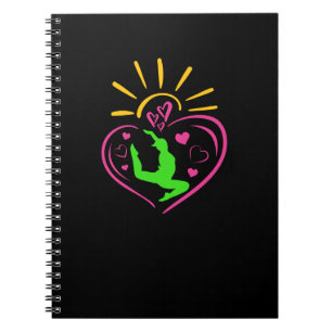 Caderno Espiral Ginástica Girls - Coração Sunshine de Verão