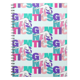Caderno Espiral Ginástica Torna Arte Rosa, Roxo e Teto