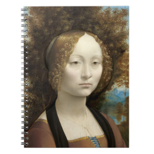 Caderno Espiral Ginevra de' Benci Leonardo da Vinci 