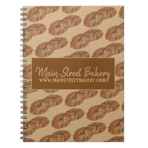 Caderno Espiral Ginger Snap Cookies Foodie Bakery Chef de Setor