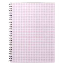 Caderno Espiral Gingham Algodão Doce