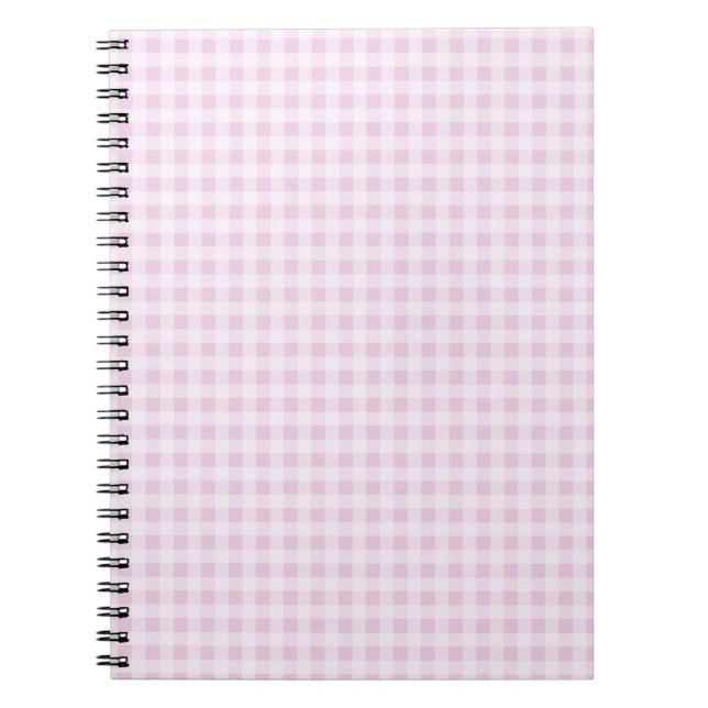 Caderno Espiral Gingham Algodão Doce (Frente)