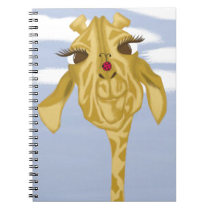 Caderno Espiral Girafa Bonita E Colorida