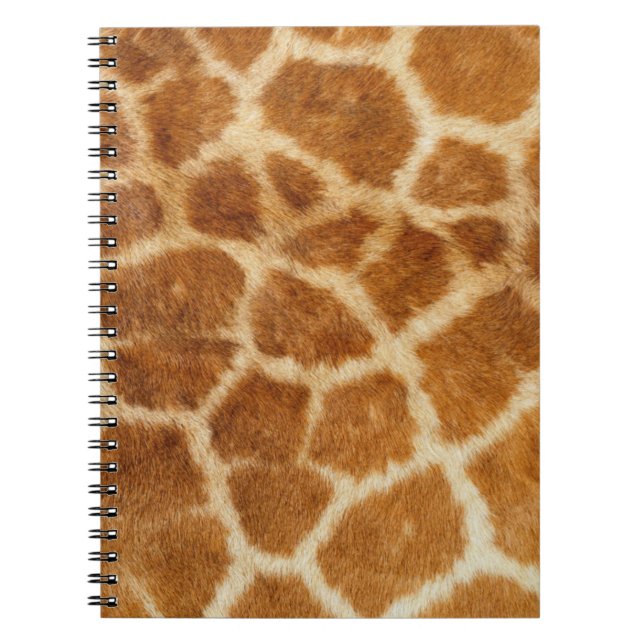 Caderno Espiral Girafa Fechar, Cabelo, Pontos (Frente)