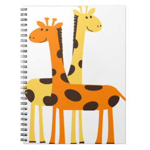 Caderno Espiral giraffe africa safari wildlife