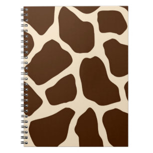 Caderno Espiral Giraffe Impressão
