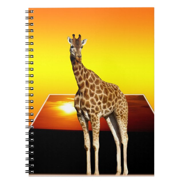 Caderno Espiral Giraffe Ouro Sunshine, Notebook (Frente)