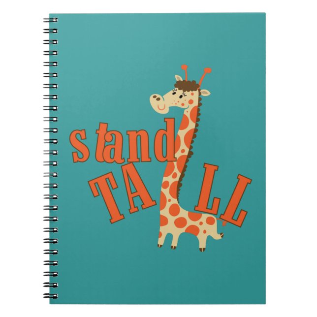 Caderno Espiral Giraffe Stand Tall (Frente)