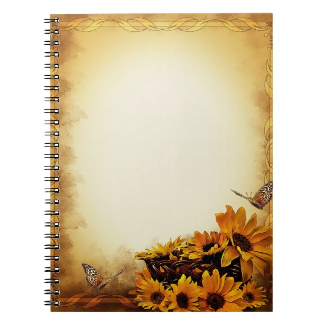 Caderno Espiral Girassóis (Frente)