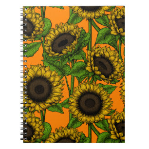 Caderno Espiral Girassóis