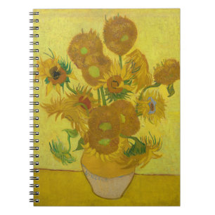 Caderno Espiral Girassóis de Van Gogh