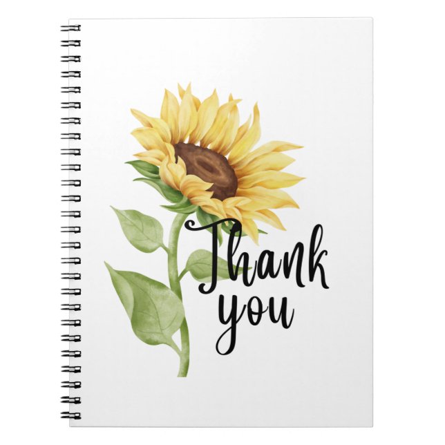 Caderno Espiral Girassol (Frente)