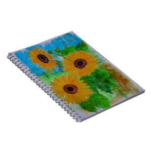 Caderno Espiral girassol
