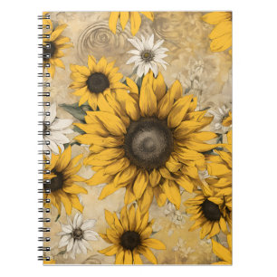 Caderno Espiral Girassol
