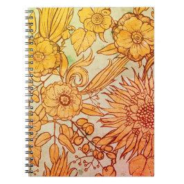 Caderno Espiral Girassol