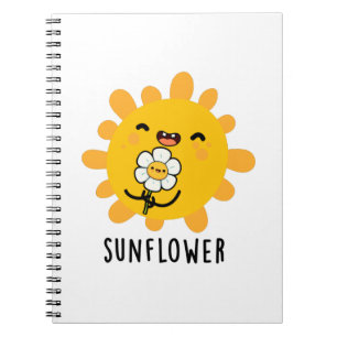 Caderno Espiral Girassol Piada do Sol e Flor