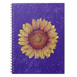 Caderno Espiral Girassol suave