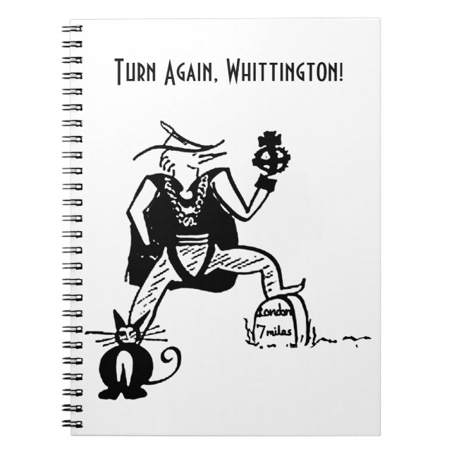Caderno Espiral Gire outra vez, Whittington (Frente)