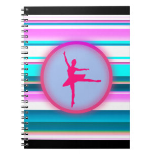 Caderno Espiral Girls Ballerina Dance Stripes