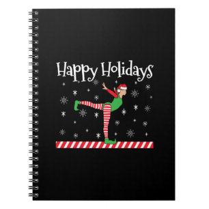 Caderno Espiral Girls Gymnastics Elf de Natal