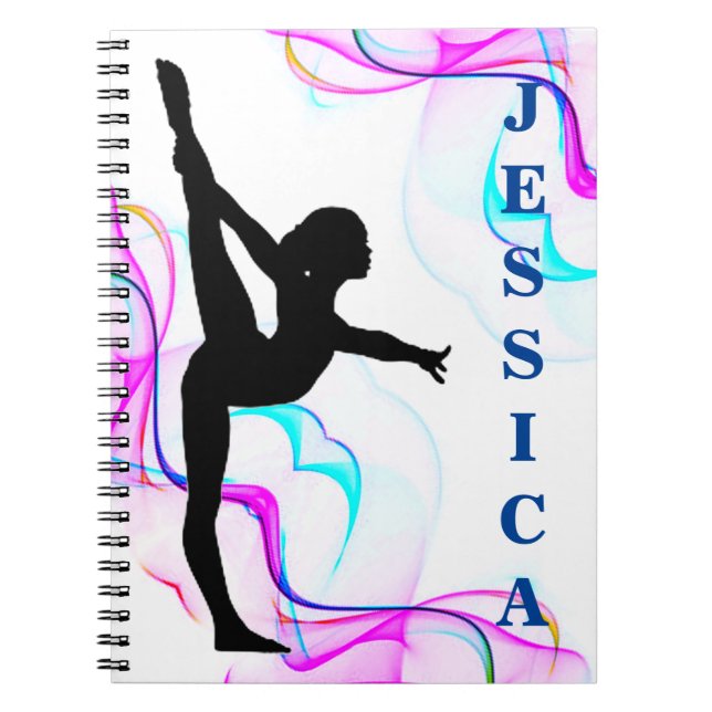 Caderno Espiral Girls Gymnastics Imagens Espirais Fotografias Note (Frente)