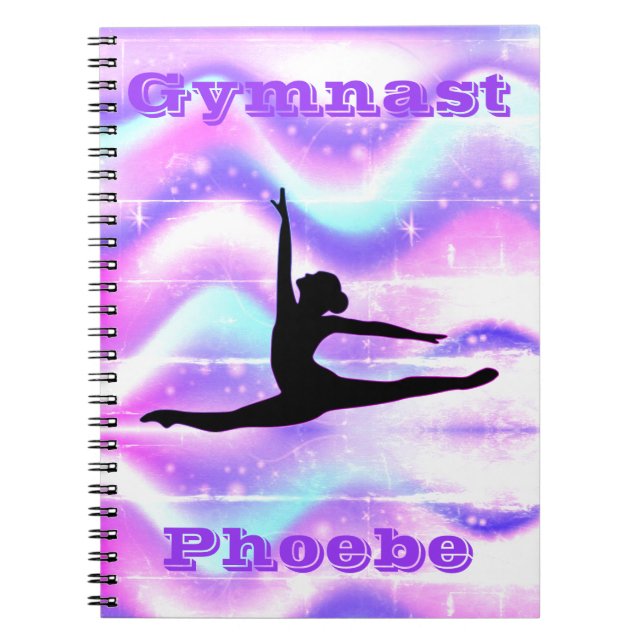 Caderno Espiral Girls Gymnastics Pastel Purple (Frente)