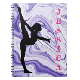 Caderno Espiral Girls Gymnastics Rople Swirls Fotografia Notebook