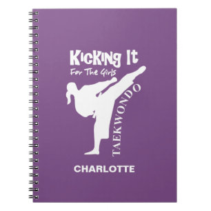 Caderno Espiral Girls Taekwondo Artes Marciais