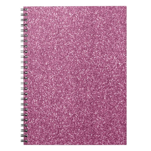 Caderno Espiral Girly Glitzy Pink Glitter (Frente)