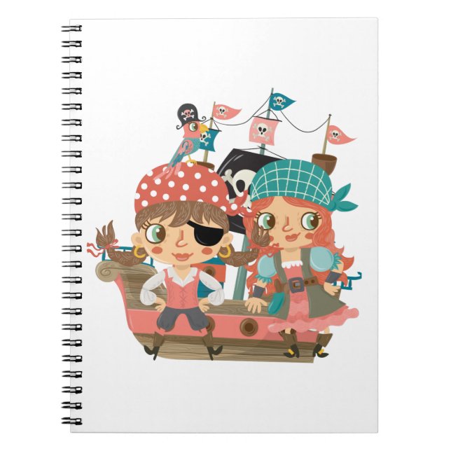 Caderno Espiral Girly Pirates (Frente)