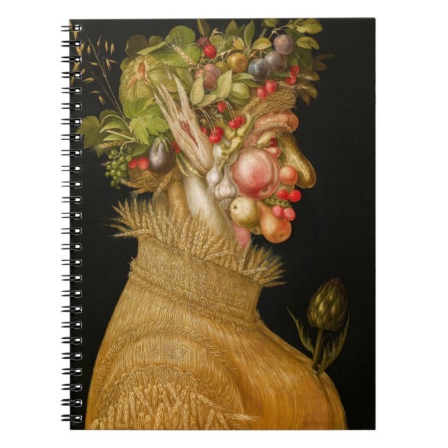 Caderno Espiral Giuseppe Arcimboldo - Verão (Frente)