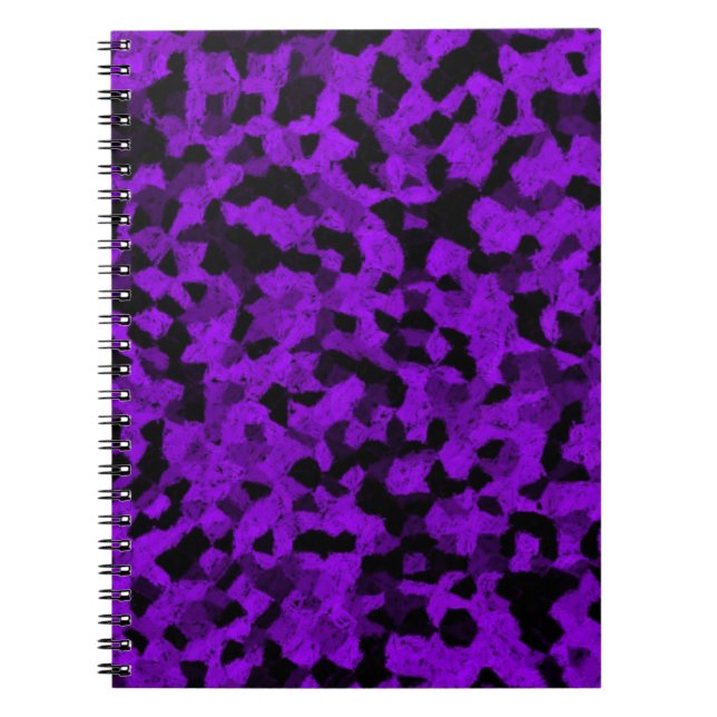 Caderno Espiral Giz Preto e Roxo (Frente)