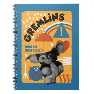 Caderno Espiral Gizmo   There Are Three Rules