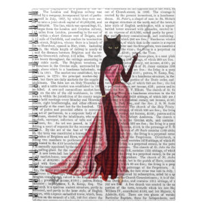 Caderno Espiral Glamor Cat em rosa 2