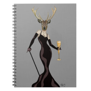Caderno Espiral Glamor Deer de Preto 2