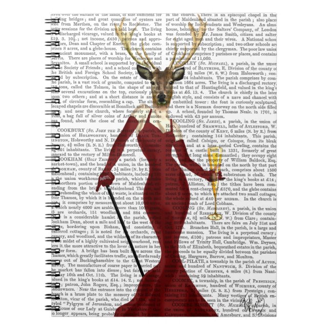 Caderno Espiral Glamor Deer em Marsala (Frente)