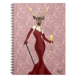 Caderno Espiral Glamor Deer in Marsala 2