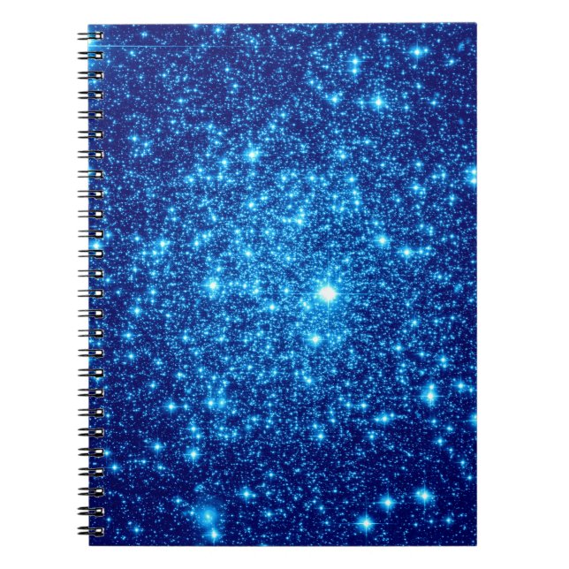 Caderno Espiral Glitter Astral Azul (Frente)