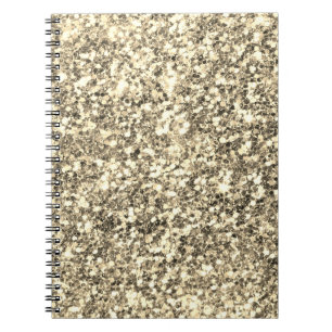 Caderno Espiral Glitter do ouro