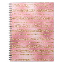 Glitter Dourado e Grelhas de Folha de Rosa claro