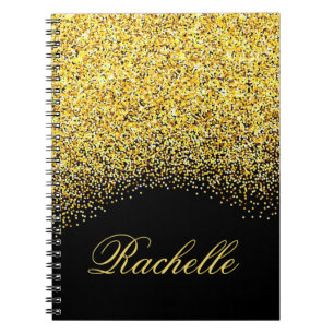 Caderno Espiral Glitter Personalizado