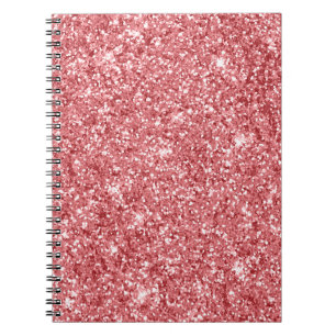 Caderno Espiral Glitter Rosa Glamorosa