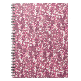 Caderno Espiral Glitter sem costura cintilação sequências prateada