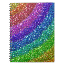 Caderno Espiral Glitters Rainbow
