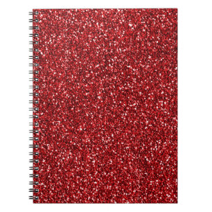 Caderno Espiral Glitz Vermelha